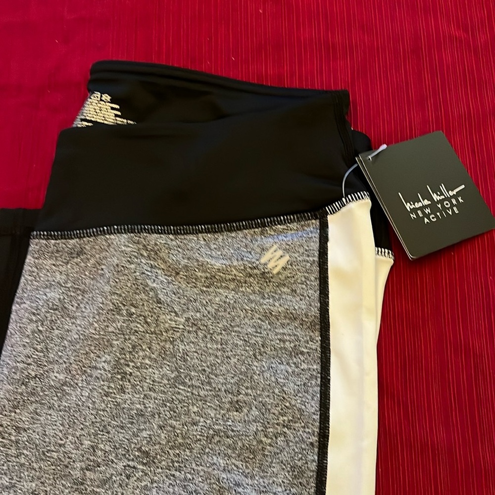 Nicole Miller Black Heather Leggings
